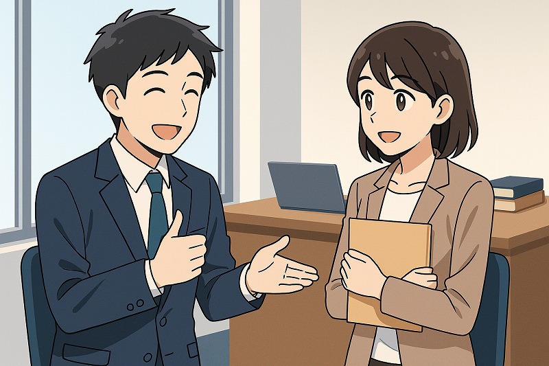 同僚に送る退職する人へのメッセージ例文