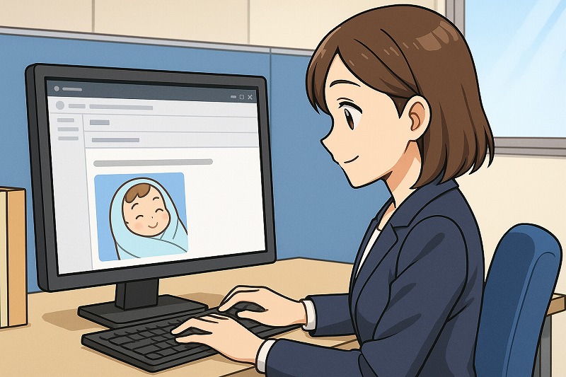 出産祝いメッセージ一言をメールで送る場合