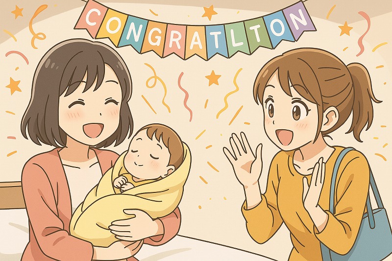 出産祝いに添える相手別一言メッセージまとめ