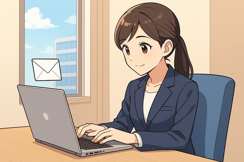 ビジスメールでの言葉遣いと例文