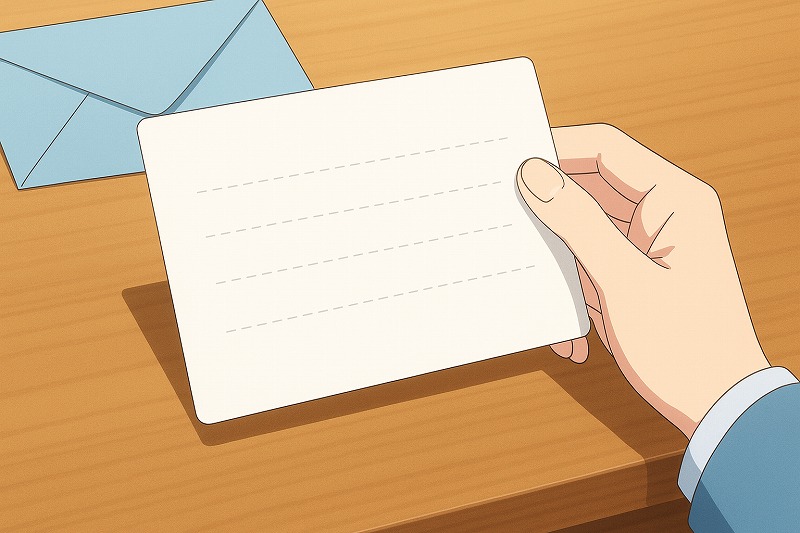 メッセージカードに書く短文例
