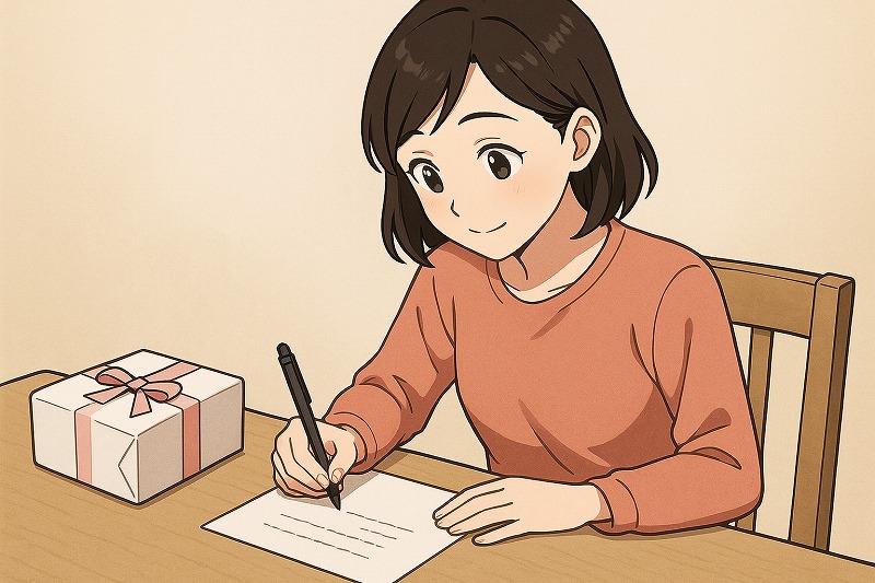 親戚や家族向けのお礼手紙の書き方