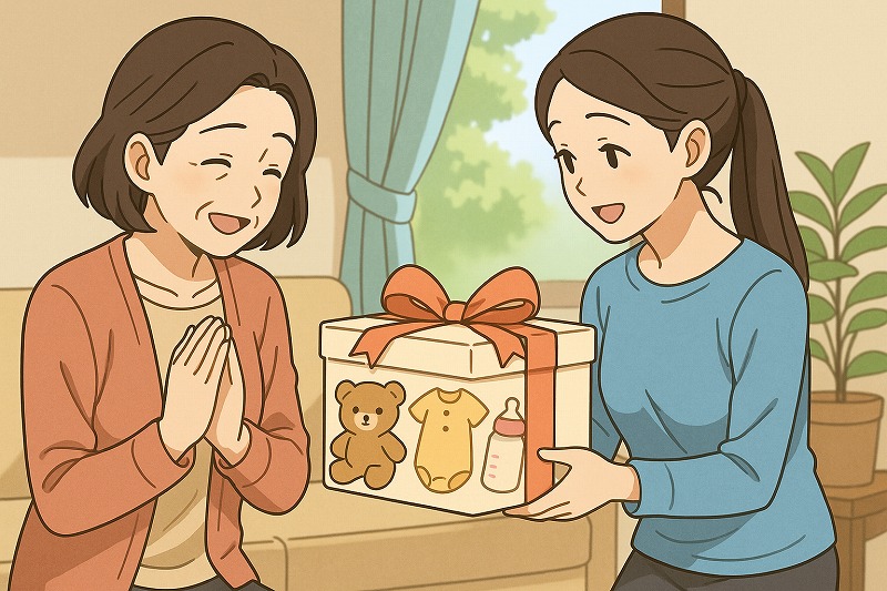 ベビー用品をもらった時のお礼のメール例文