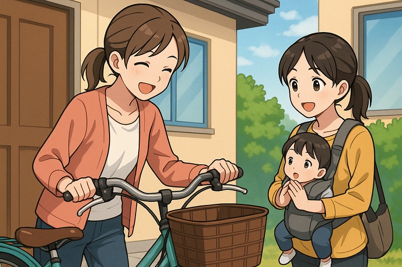 自転車をもらった時のお礼のメール例文