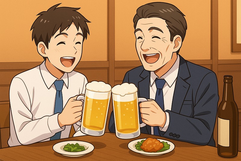 上司との関係性を考慮したLINEでの飯や飲みに誘う例文