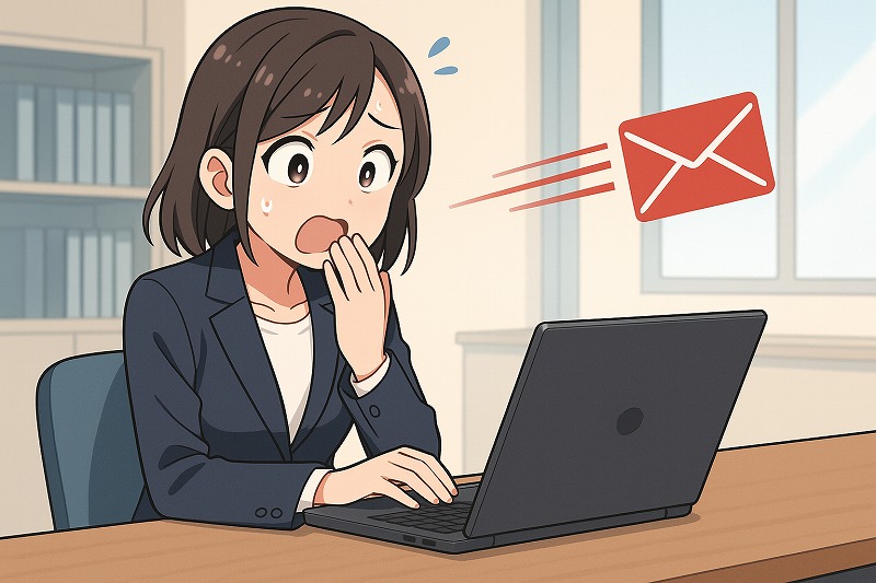 間違いメールを受け取ったらどう対応する？