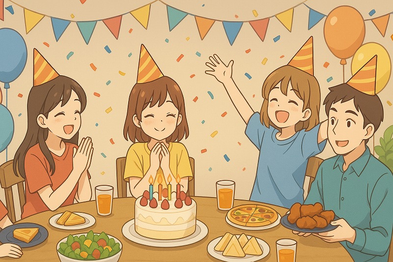 誕生日やイベント後のお礼メール例文