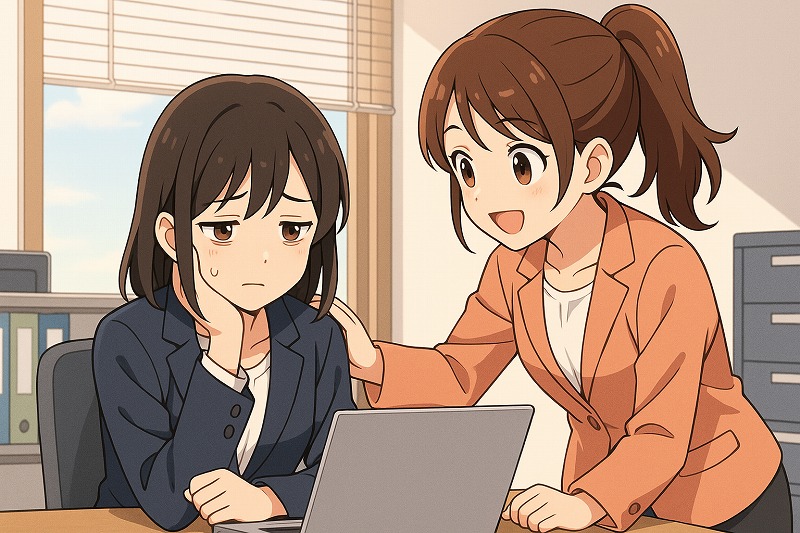 疲れている同僚への声かけ例