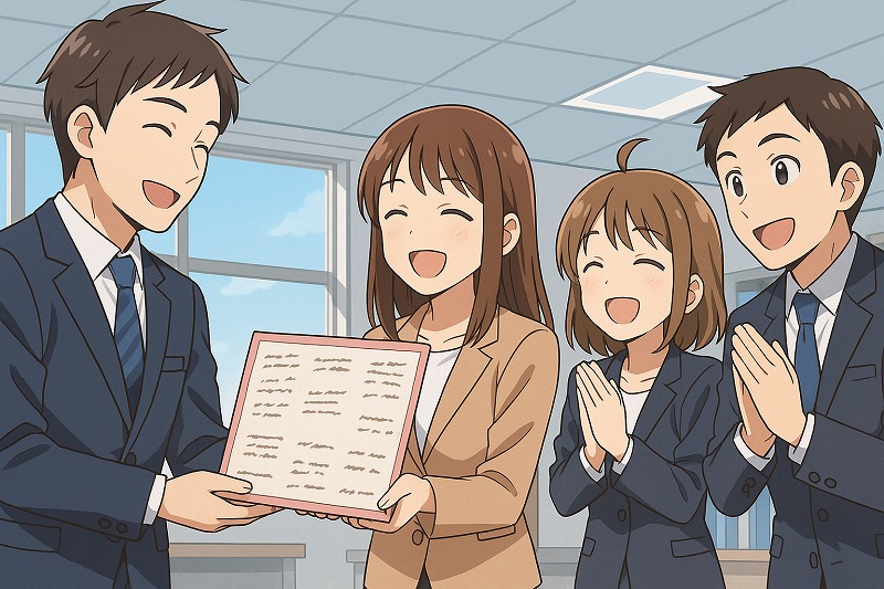 寄せ書きで心に残る一言例文集