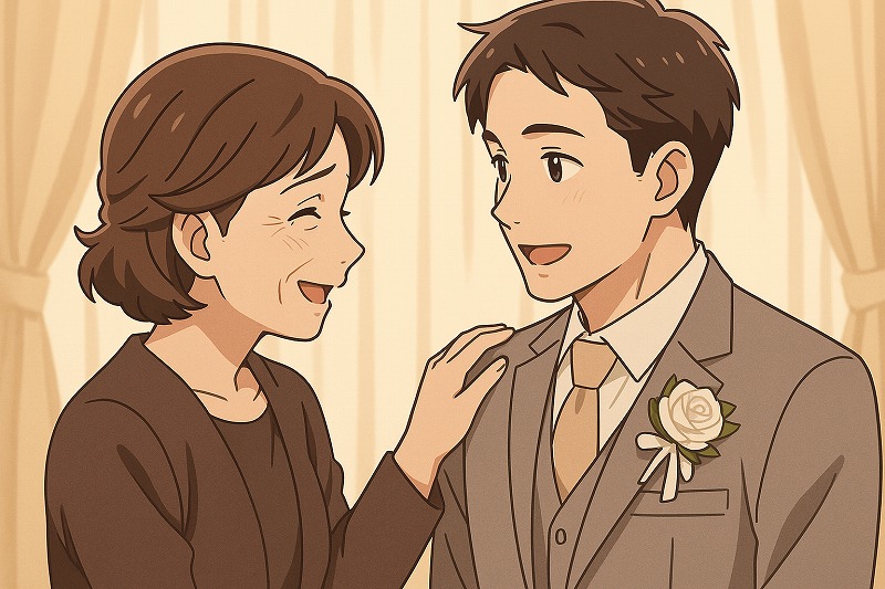 母から息子に贈る結婚祝いのスピーチ例文とポイント