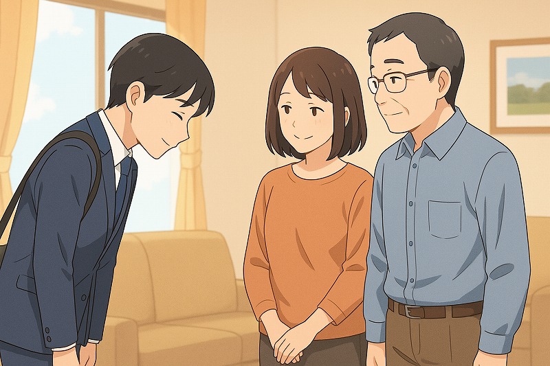 両親や家族に向けた心温まる例文