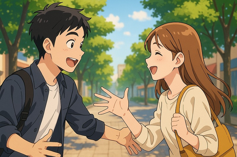 学生時代の友達へ久しぶりに連絡